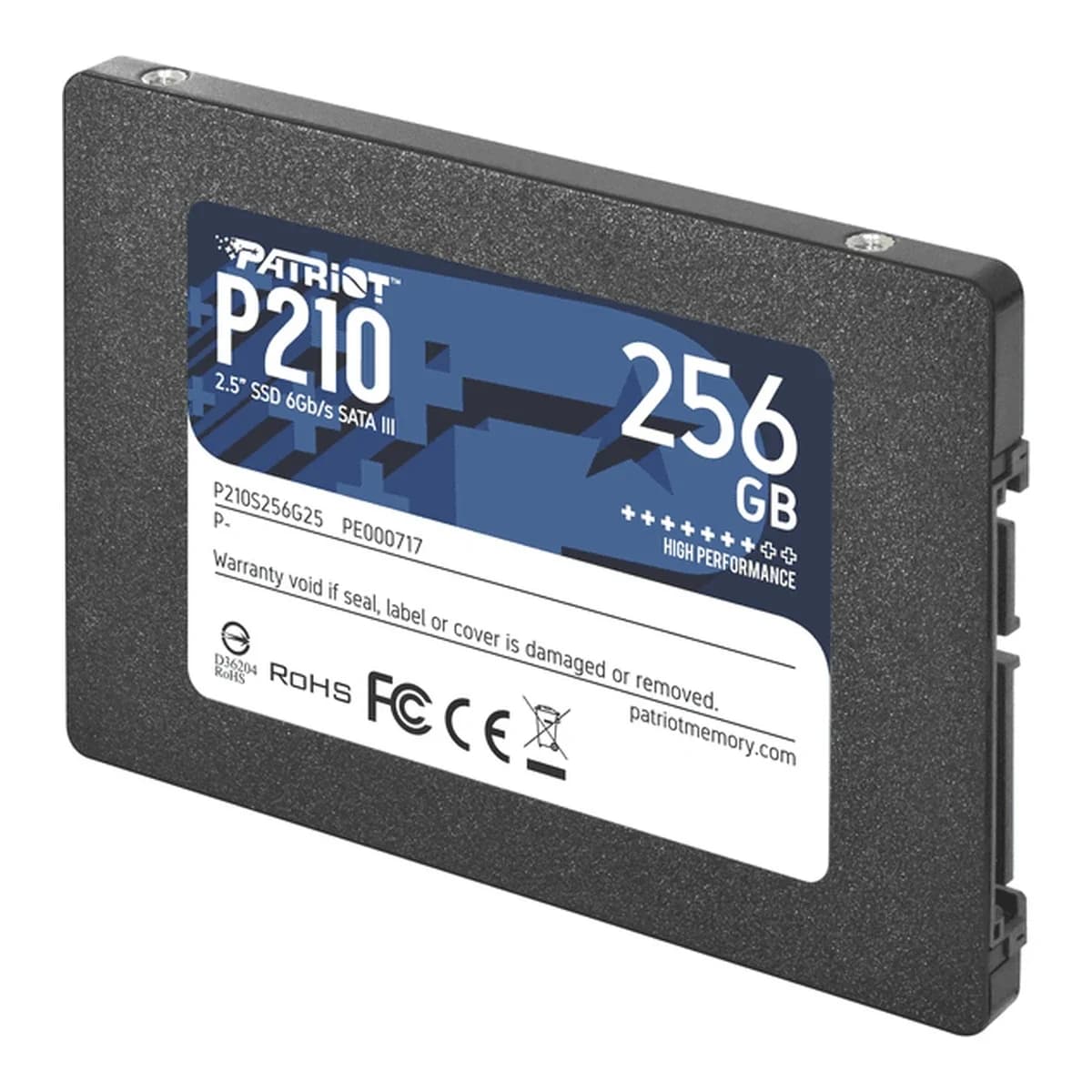 PATRIOT SSD 256GB P210, SATA 2.5", 500/400 MB/s