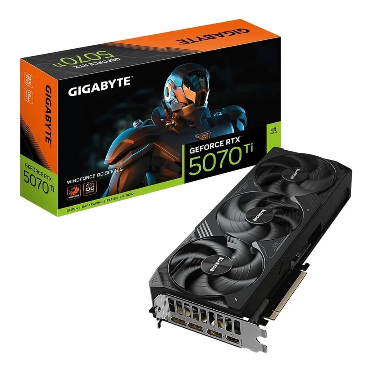 Gigabyte 5070 Ti Windforce OCSFF 16GB GDDR7, 256-bit3xDP, 1xHDMI