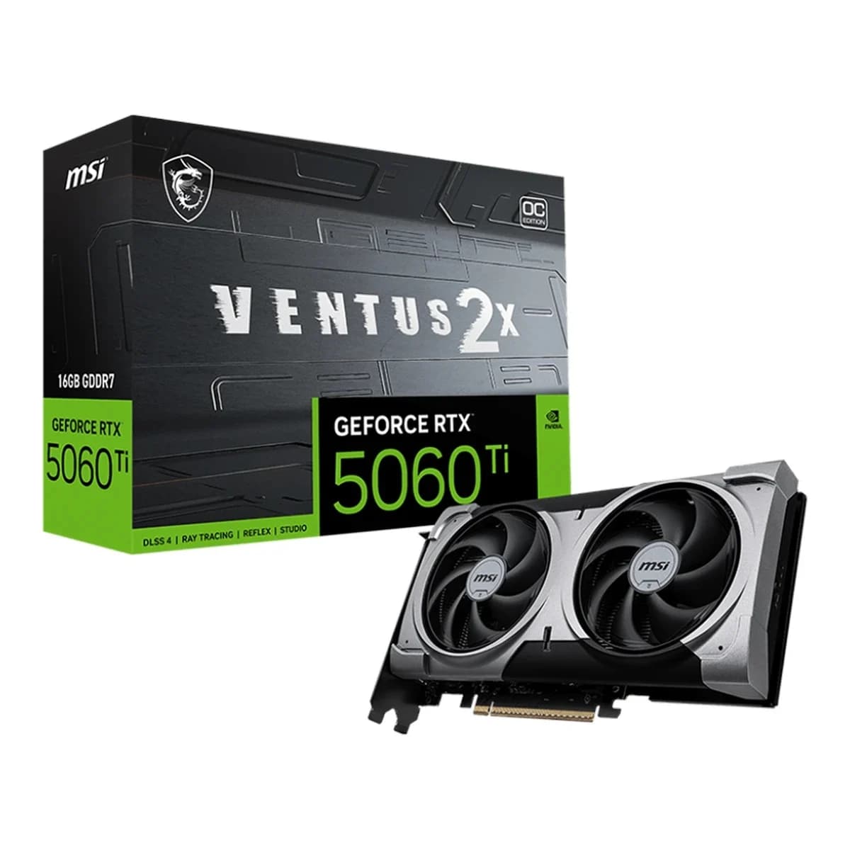 MSI Graficka GeForce RTX 5060 Ti VENTUS 2X OC PLUS 16GB, GDDR7