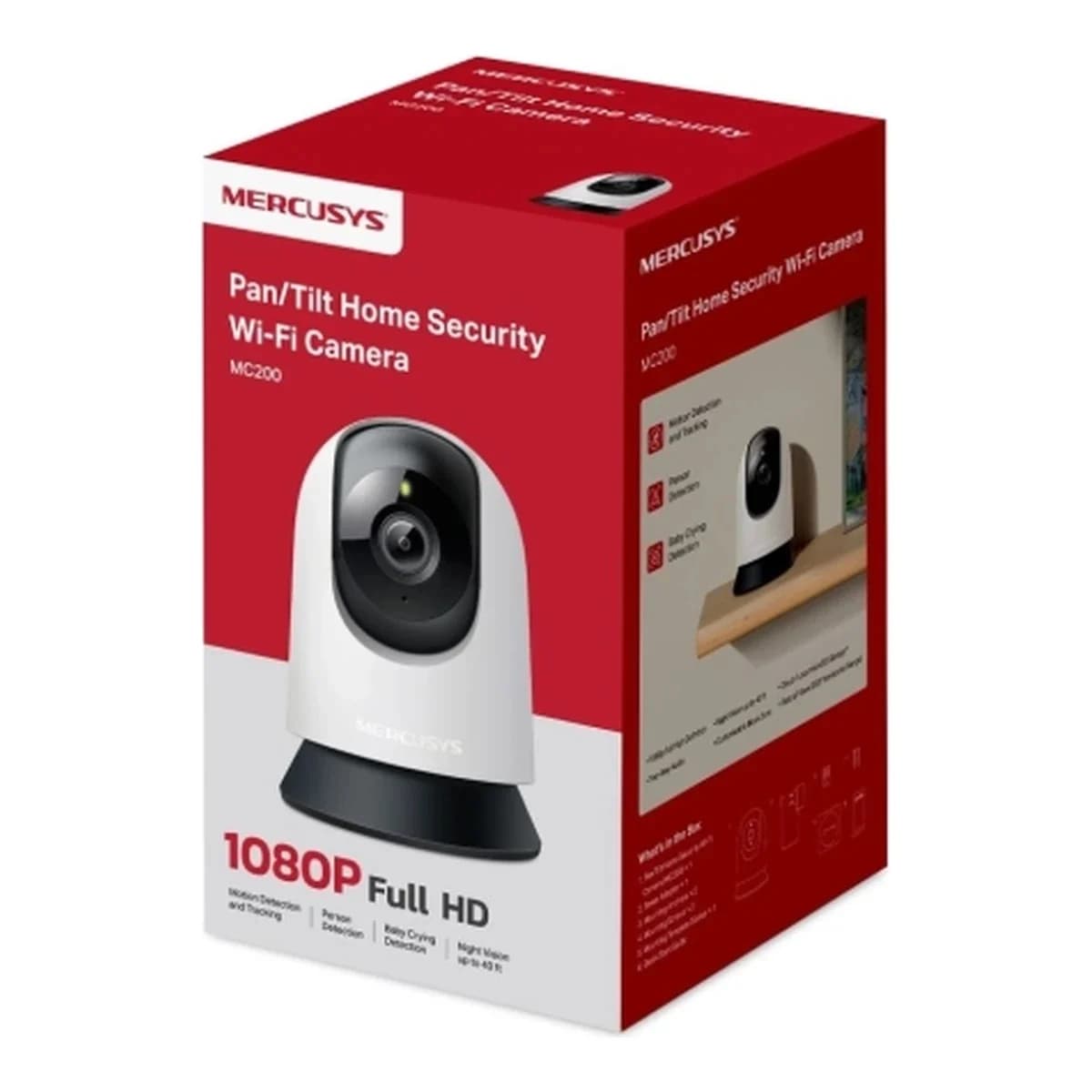 Mercusys Pan/Tilt Home Security Wi-Fi Camera MC200