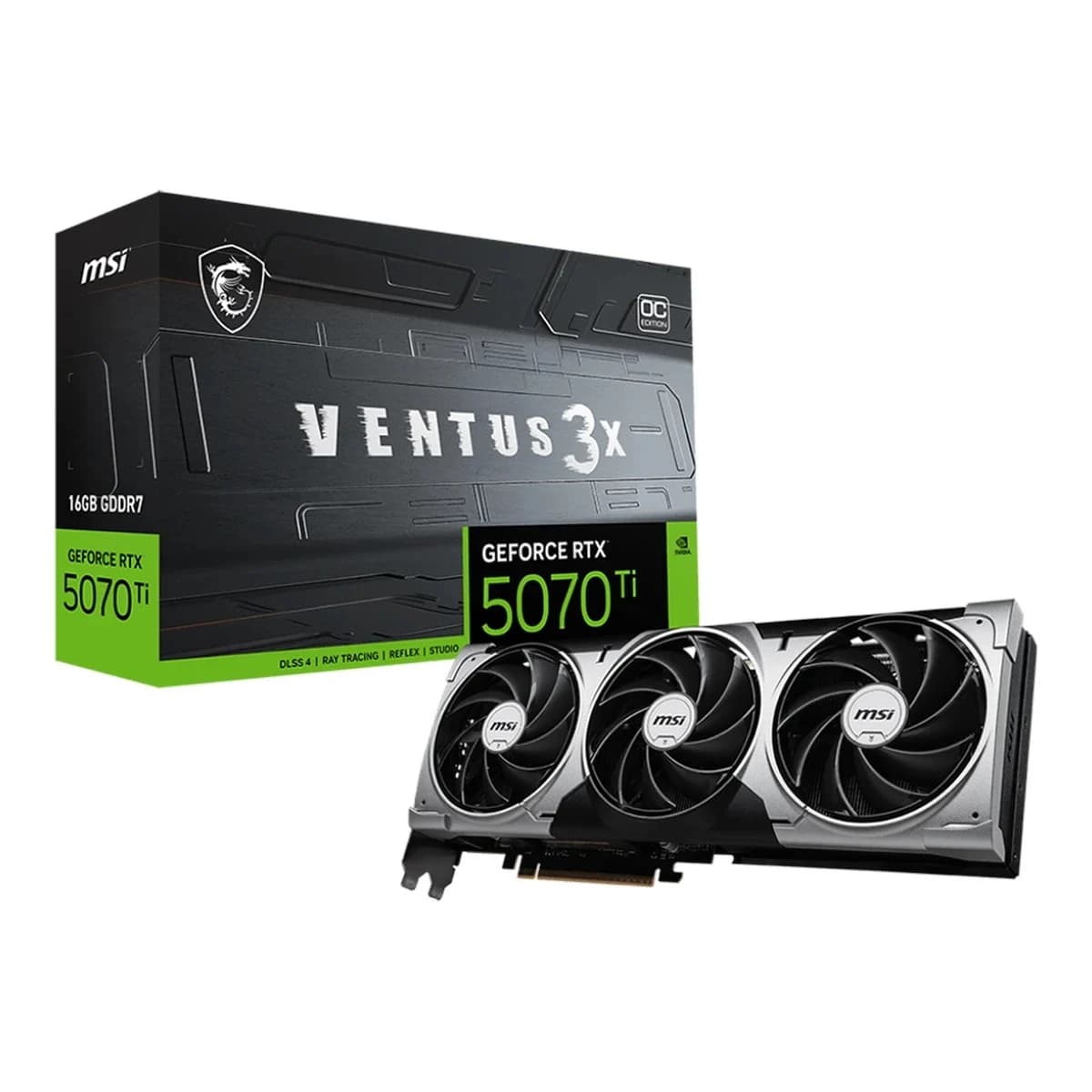 MSI Graficka GeForce RTX 5070 Ti VENTUS 3X OC 16GB, GDDR7, HDMI/3xDP