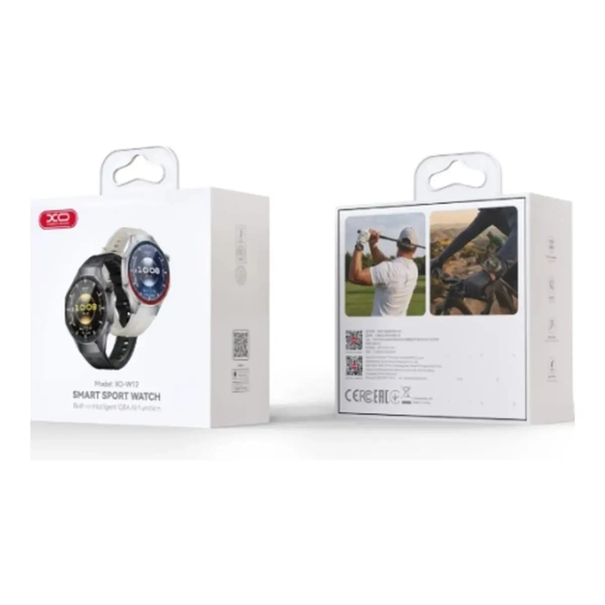 XO Pametni Sat W12 Sports Call 1.53", Bluetooth 3.0/5.4, Puls, Krvni Pritisak, SpO2, IP68, Black