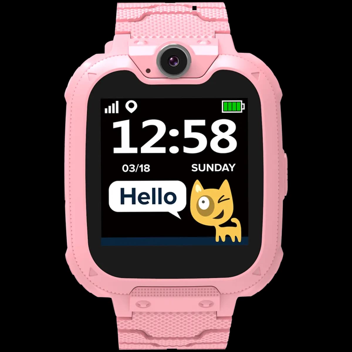 CANYON Pametni Sat Tommy KW-31 1.54” Ekran u boji, GSM, SIM kartica, Kamera 0.3 MP, 7 igara, Crveni