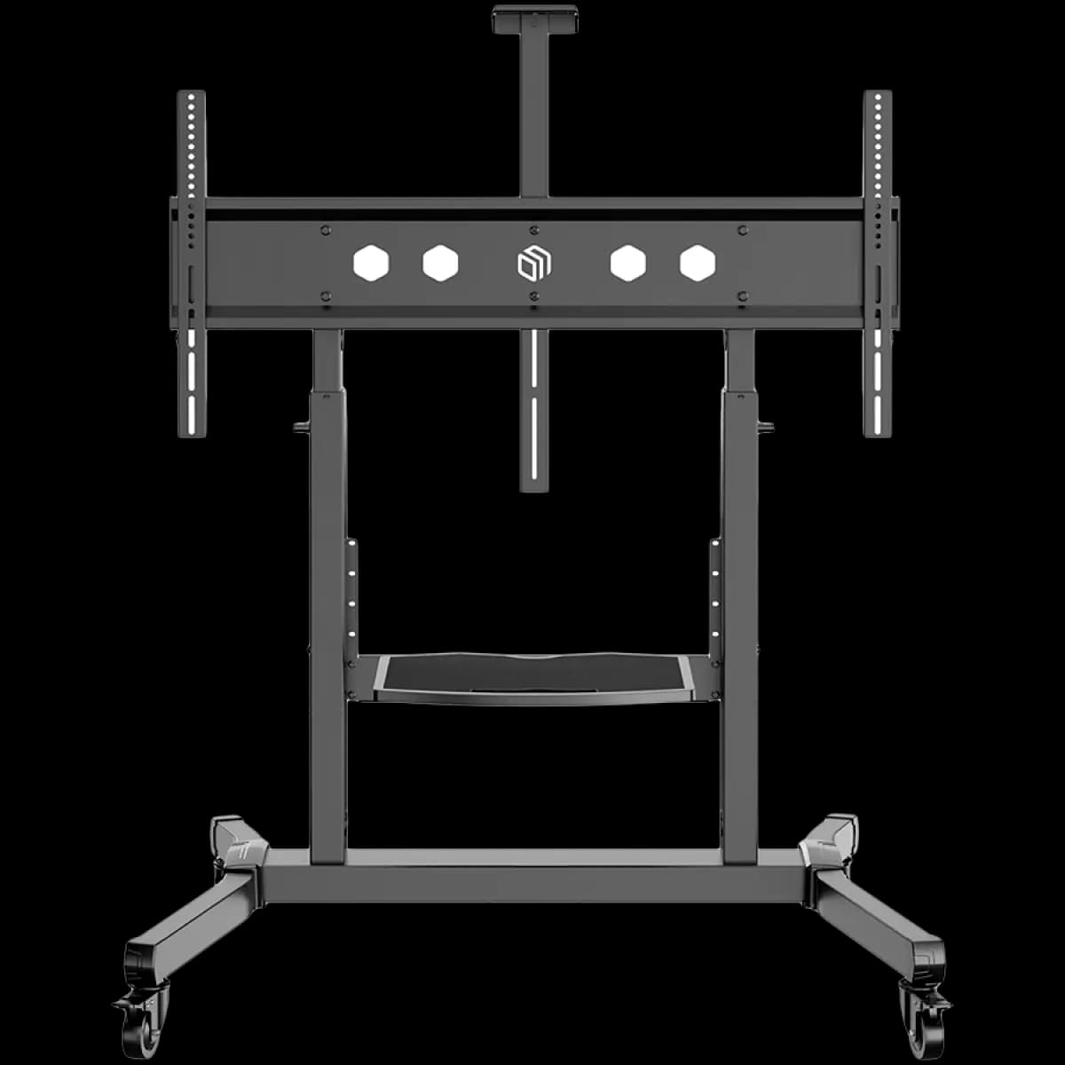 ONKRON TV Stalak Mobile TV Stand Rolling TV Cart, za ekrane 50–100", do 120 kg, crni