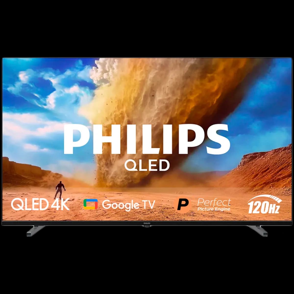PHILIPS TV 75" 4K QLED 75PUT8530/10, Smart TV, Google TV, P5 Picture Engine, Dolby Vision, Dolby Atmos, 120Hz