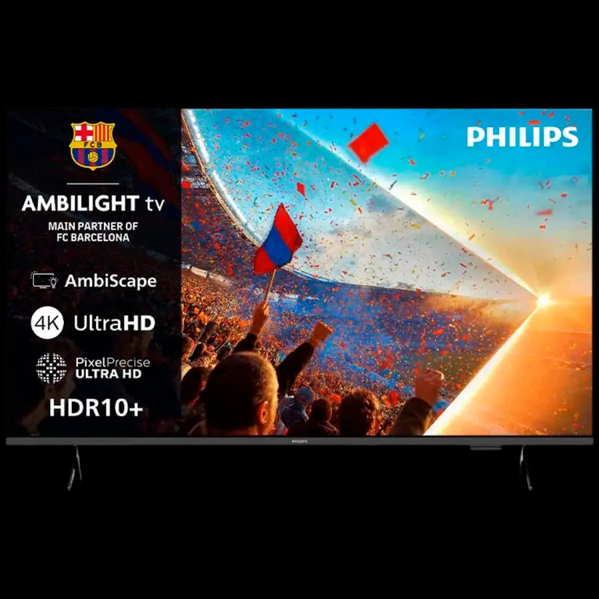 PHILIPS TV 43" 4K LED 43PUS8001/12, Smart TV, Titan OS, Ambilight, Pixel Precise Ultra HD, HDR10+, Dolby Atmos, DTS:X