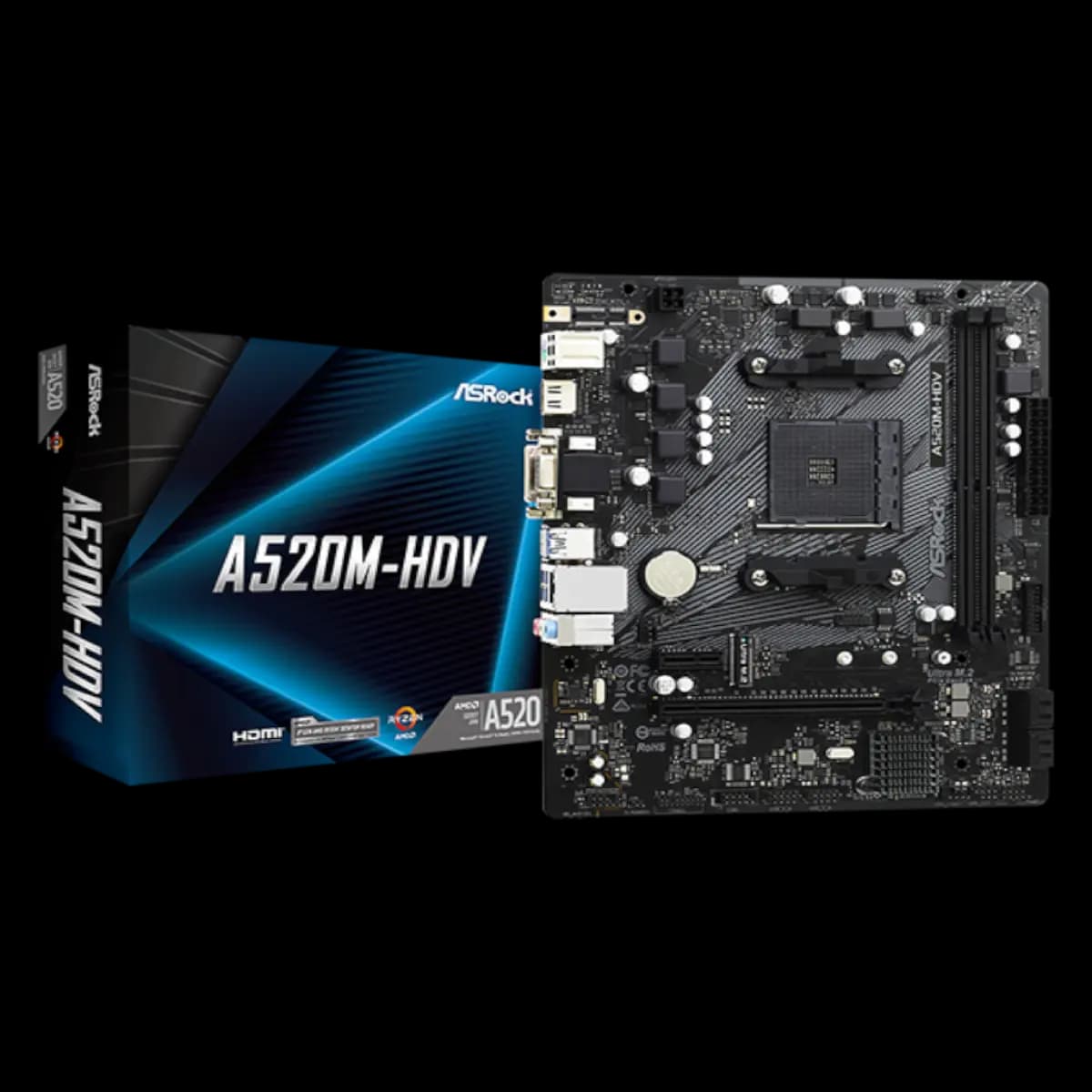 ASROCK MB A520-HDV, AM42xDDR4, 4xSATA, M.2, RAIDVGA, HDMI, Micro ATX