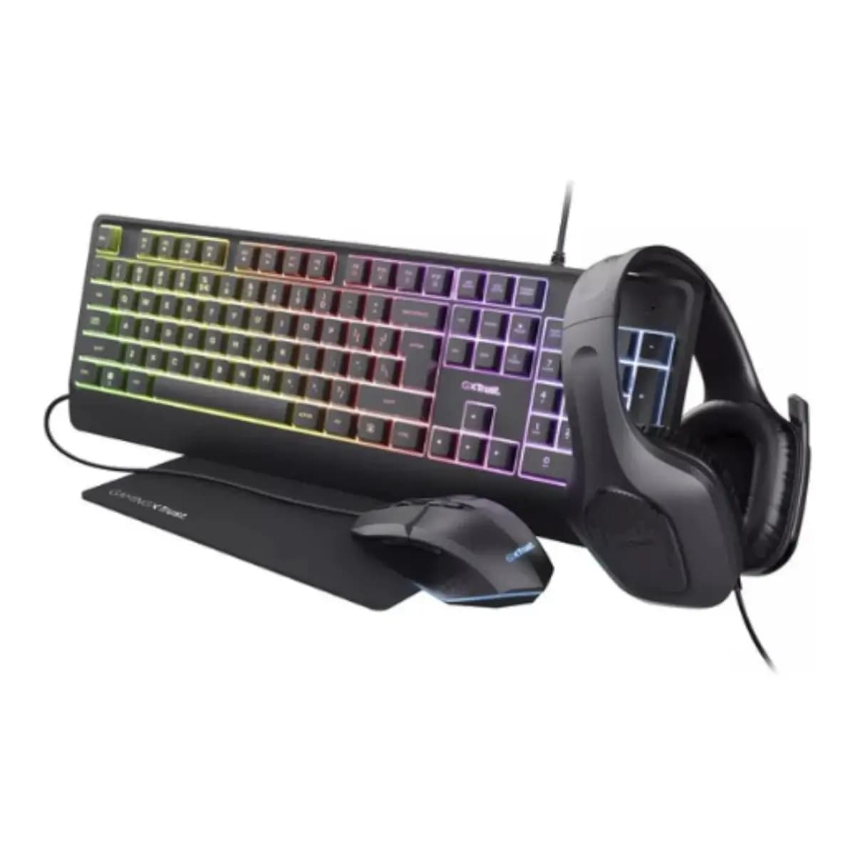 TRUST Tastatura Gaming GXT 792 QUADROX 4-IN-1, USB, RGB LED osvjetljenje