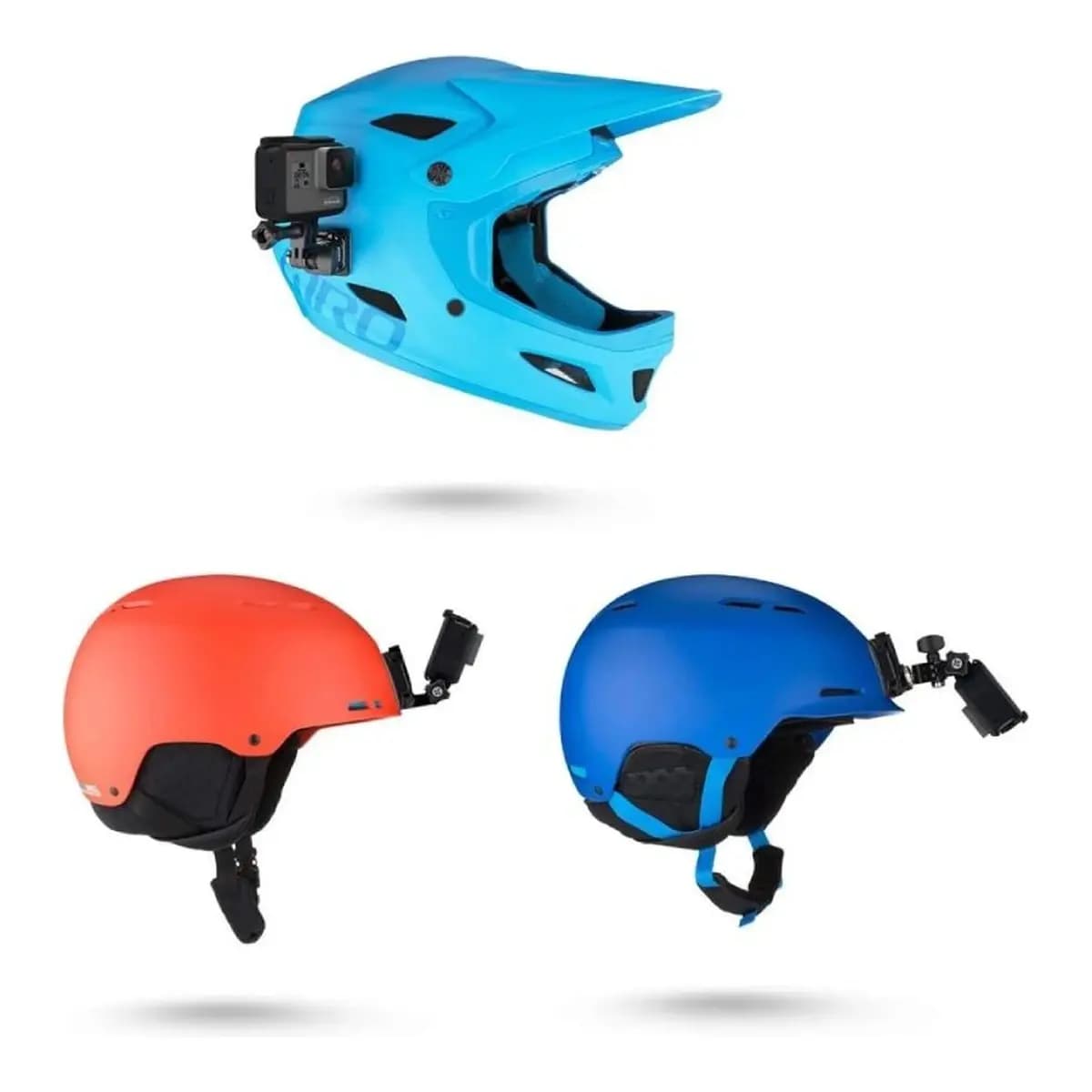 GoPro Helmet front+side mount- MISSION 1 PRO, MISSION 1,HERO 13, MAX 2, LIT HERO, HERO 12,11,10