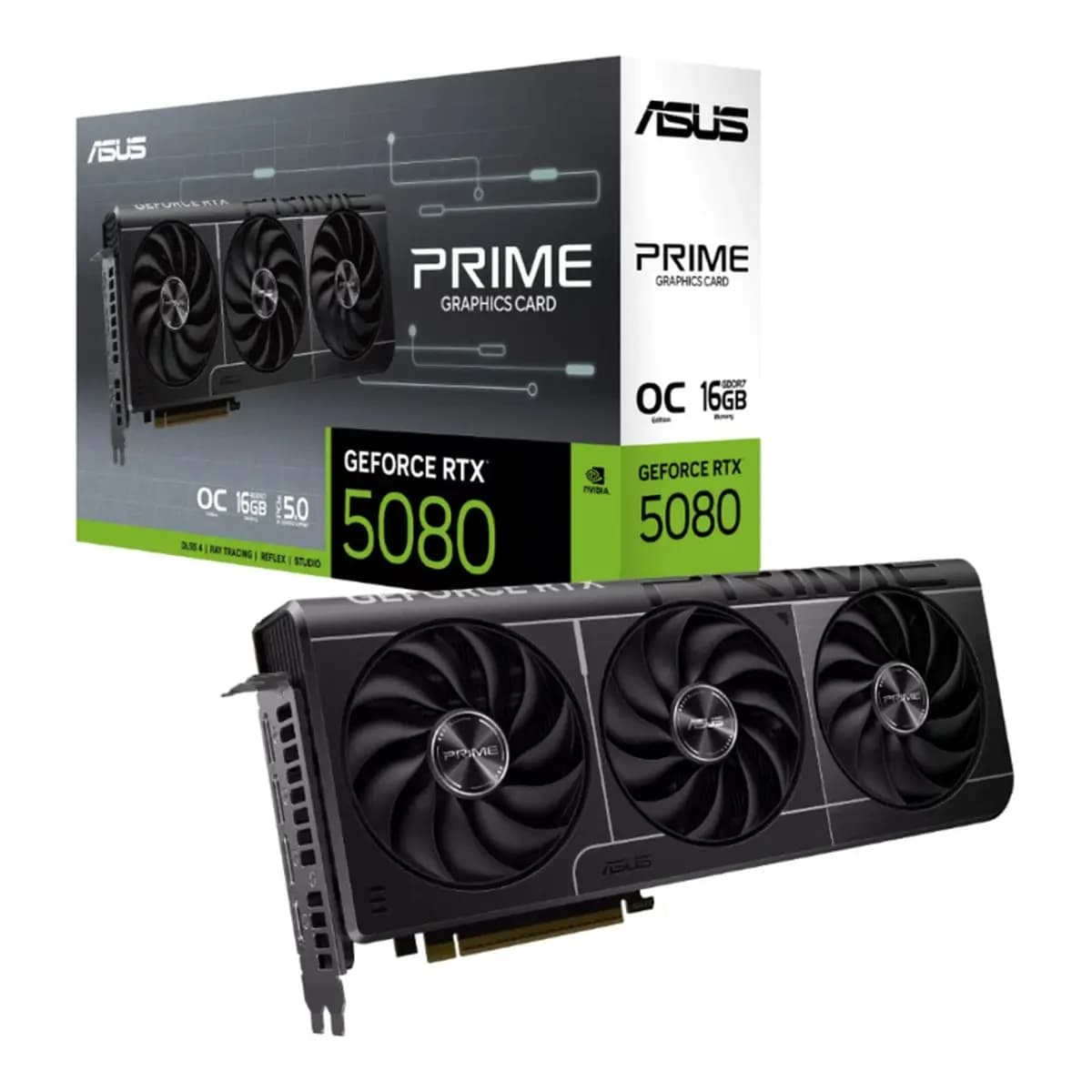ASUS VGA PRIME-RTX5080-O16G 16GB GDDR7, 256-bit, 3x DP, 1x HDMI
