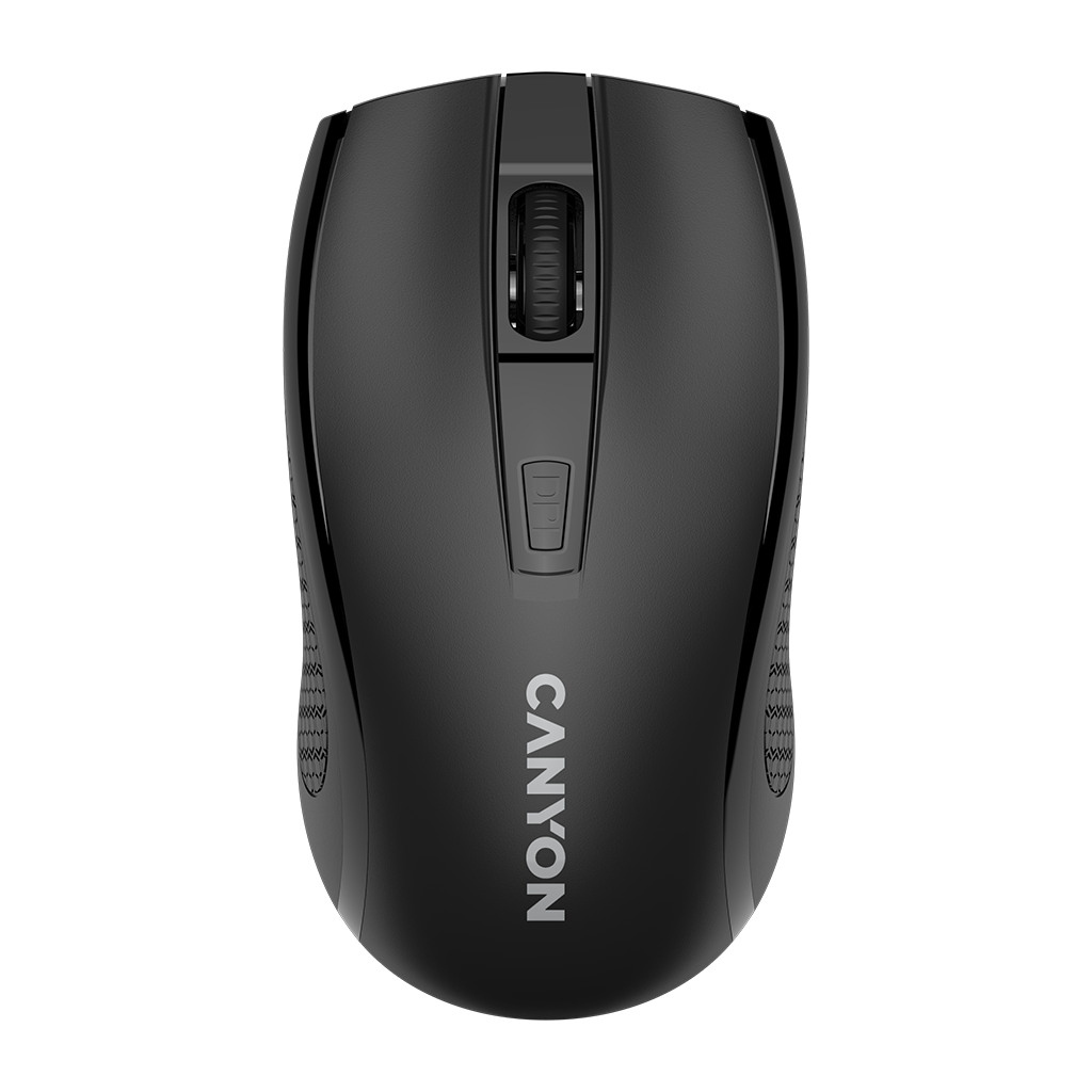 CANYON MW-7 2.4Ghz wireless mouse 6 buttons DPI 800/1200/1600 with 1 AA battery size 110*60*37mm58gblack