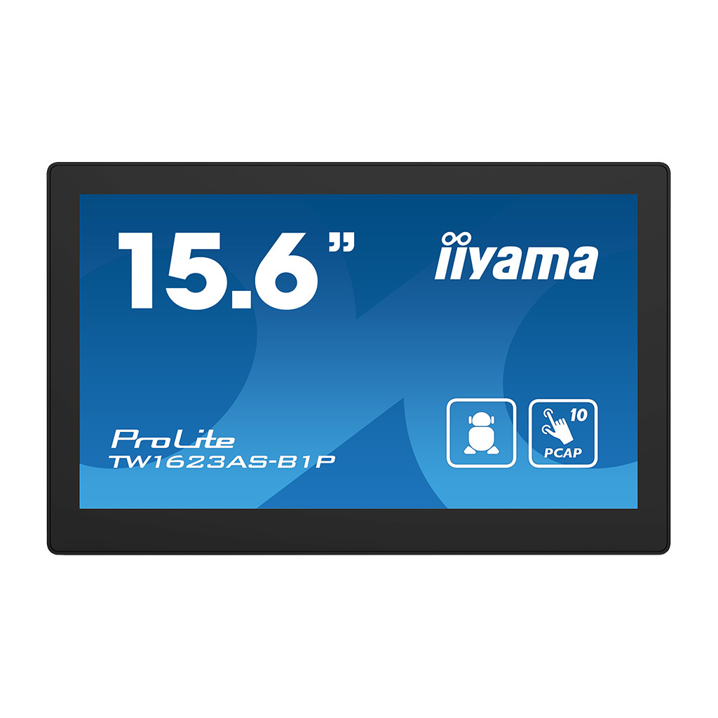IIYAMA Android Monitor 15.6" Full HD - Touch Screen, POE, 24/7 Rad, 450cd/m²