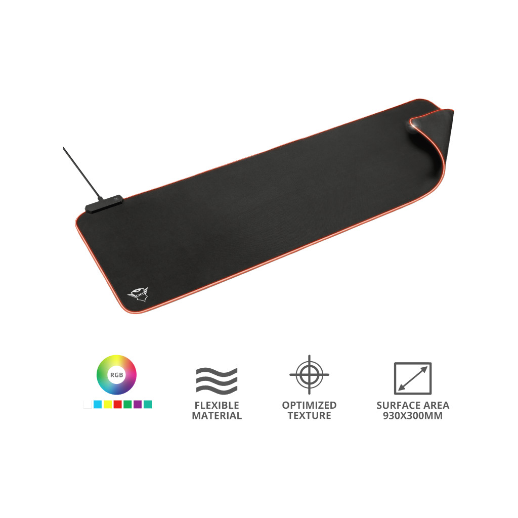 Trust GXT 764 Glide-Flex XXL Full illuminated Flexiblepodloga za miš - Image 2
