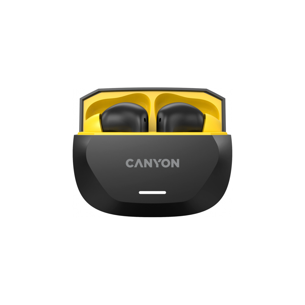 Canyon Hexagon 7 Bežične Slušalice - ANC+ENC, Bežično punjenje, Crno-žute - Image 3