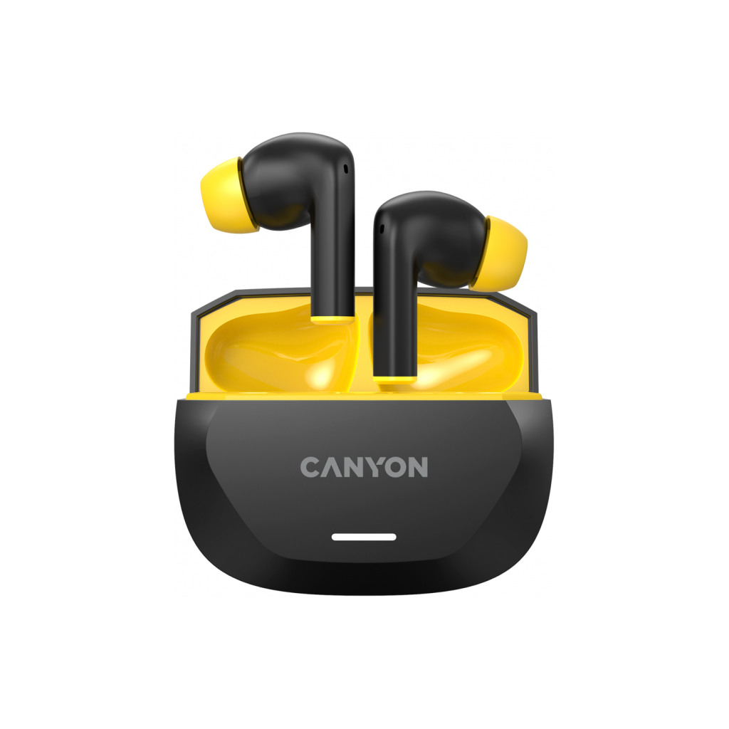 Canyon Hexagon 7 Bežične Slušalice - ANC+ENC, Bežično punjenje, Crno-žute - Image 4