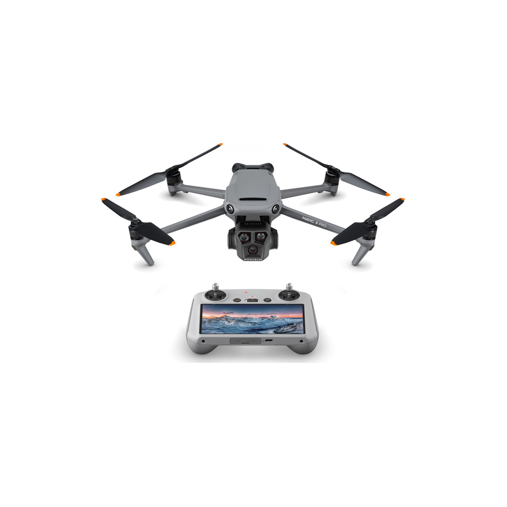Dron DJI Mavic 3 Pro (DJI RC)4/3 CMOS Hasselblad Camera,Dual Tele Cam,43-Min Max Flight Time,Obst S